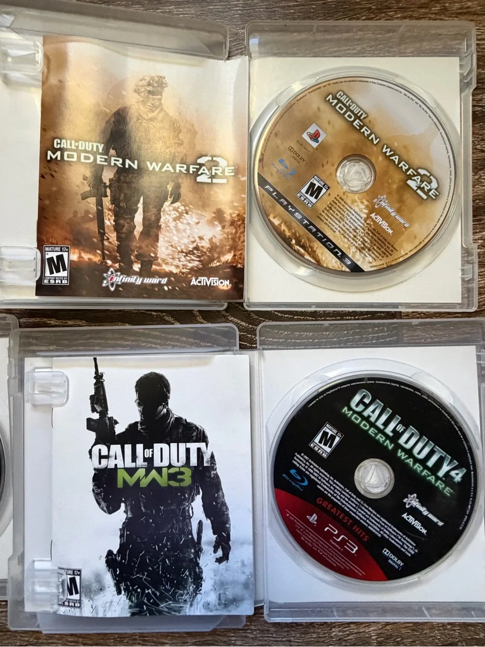 Call of Duty PS3 Game Bundle - Black/Green/Beige Covers